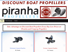 Tablet Screenshot of discountboatpropellers.com